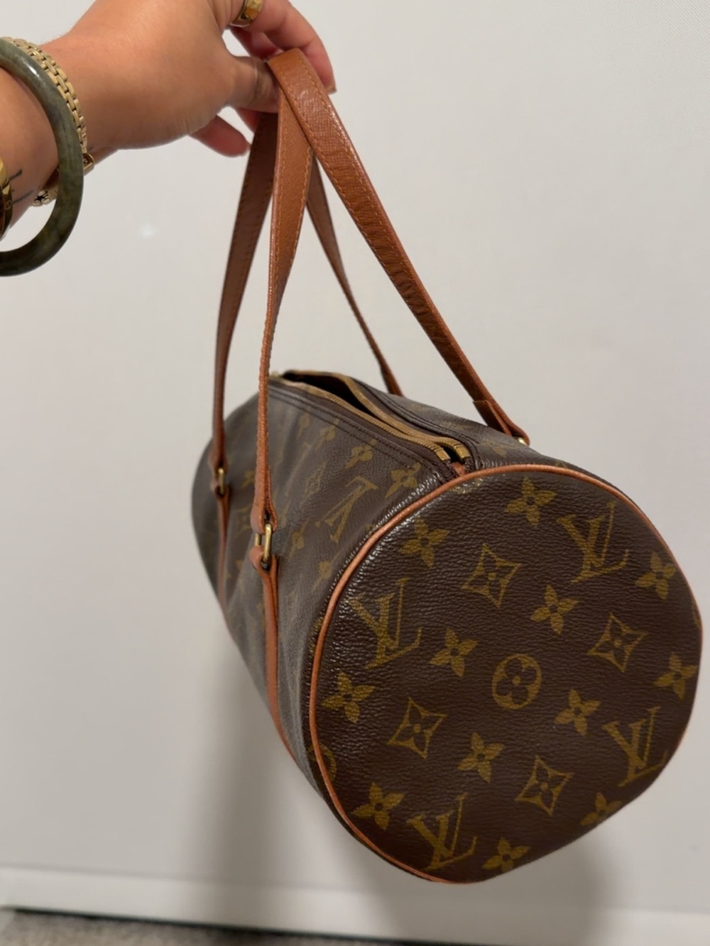 Louis Vuitton Papillon Shoulder Bag GM Brown Leather - Picture 5 of 8